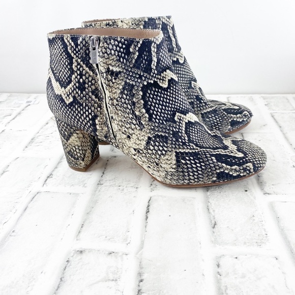 Loeffler Randall Leather Snakeskin Ankle boots - Picture 7 of 8
